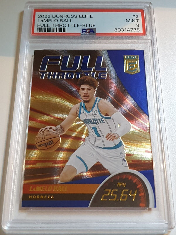2022 Panini Donruss Elite LaMelo Ball #3 BLUE /99 Holo - PSA 9 (POP 1)