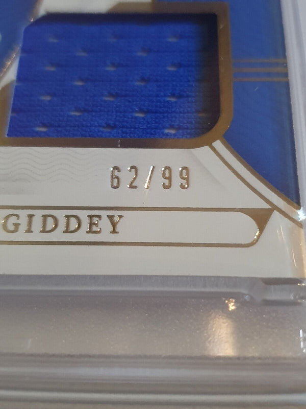 2021 National Treasures Josh Giddey Rookie #PATCH /99 Dual Jerseys PSA 9 (POP 1)