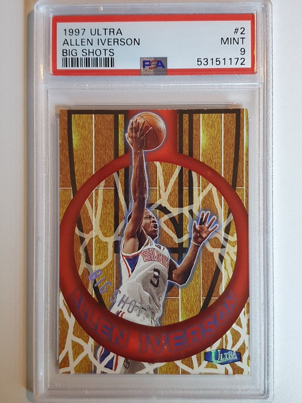 1997 Fleer Ultra Allen Iverson #2 Big Shots - PSA 9 (LOW POP)