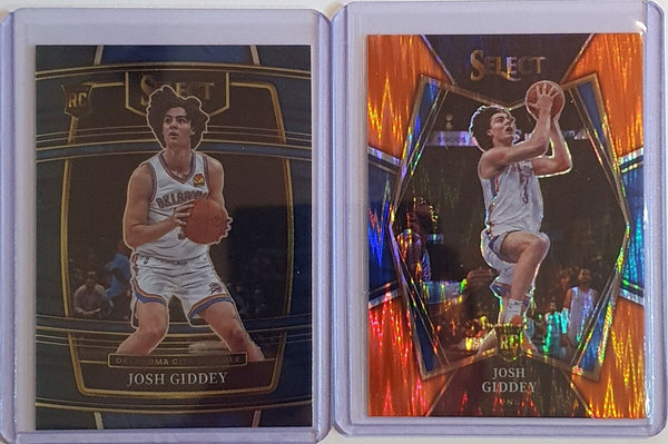2021 Panini Select Josh Giddey Lot of 2 Rookie #58 #143 - Ready to Grade