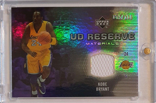 2006 Upper Deck Reserve Kobe Bryant #PATCH /100 Game Worn Jersey - Rare