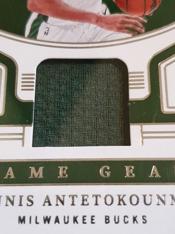 2022 Panini National Treasures Giannis Antetokounmpo #PATCH /99 Game Worn Jersey