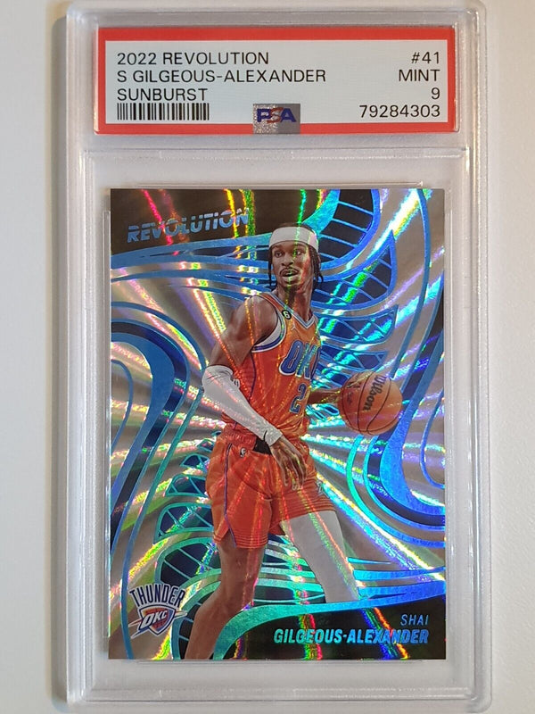 2022 Panini Revolution Shai Gilgeous-Alexander #41 SUNBURST /75 - PSA 9 (POP 1)