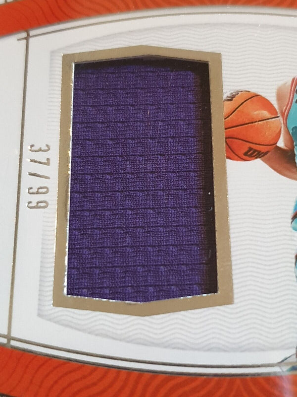 2022 Panini National Treasures Devin Booker #PATCH /99 Game Worn Large Jersey