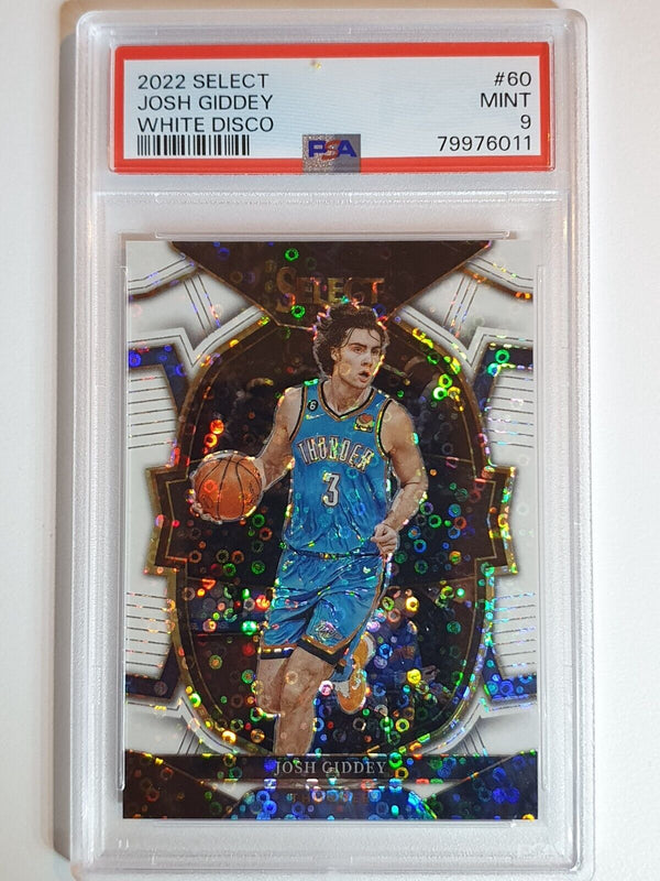 2022 Select Josh Giddey #60 WHITE DISCO Holo /75 Concourse - PSA 9 (POP 1)