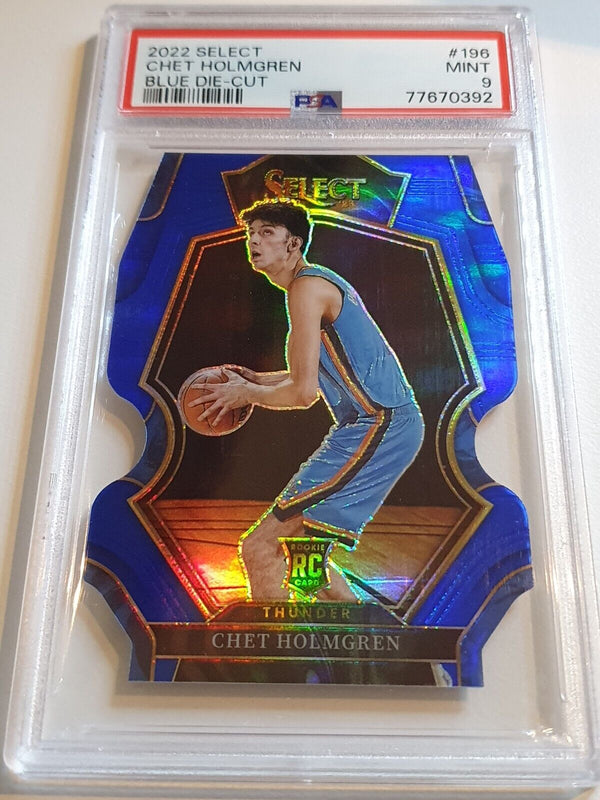 2022 Select Chet Holmgren Rookie BLUE /249 Die Cut Holo - PSA 9 (POP 1)