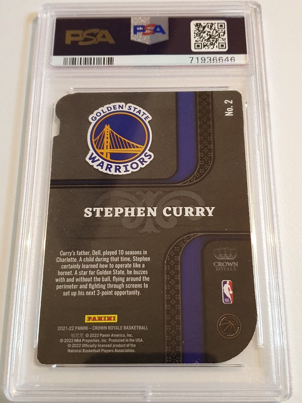 2021 Crown Royale Stephen Curry #2 ASIA RED Holo Pivotal Players - PSA 9 (POP 4)