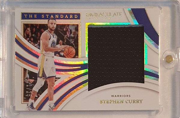 2021 Panini Immaculate Stephen Curry #PATCH /25 Game Worn Jumbo Jersey - Rare