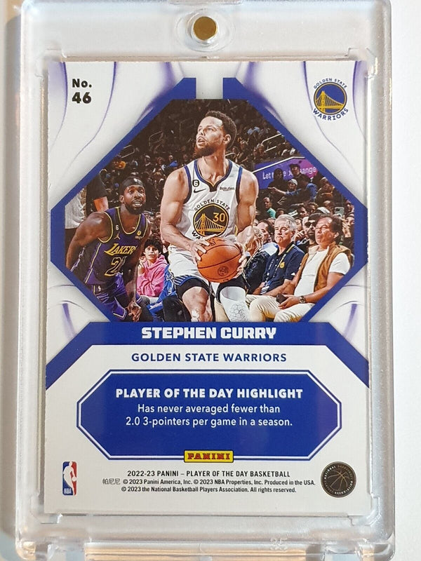 2022 Panini Stephen Curry #46 RED /99 Holo  Player of the Day - Ready to Grade