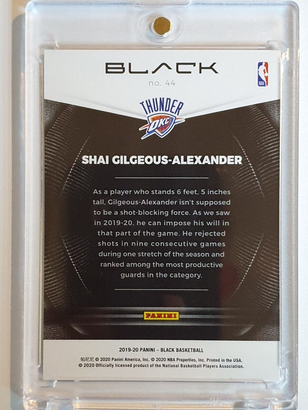 2019 Panini Black Shai Gilgeous-Alexander #44 BRONZE /149 Holo - Ready to Grade