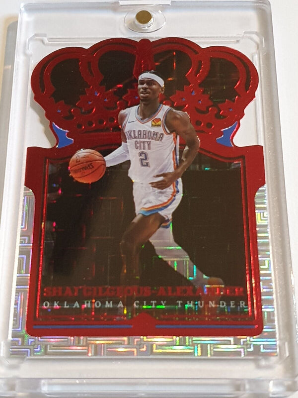 2021 Crown Royale Shai Gilgeous-Alexander #84 ASIA RED Prizm Die Cut - Rare