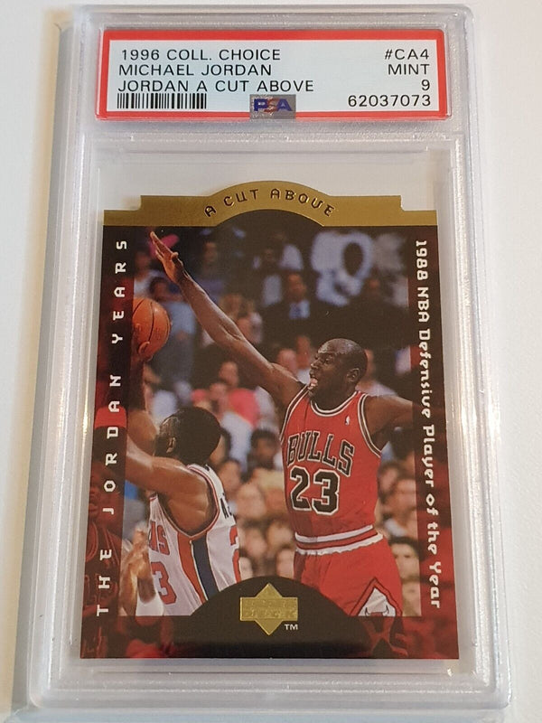 1996 UD Collector's Choice Michael Jordan #CA4 A Cut Above - PSA 9 (POP 58)