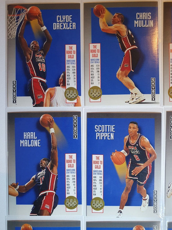 1992 Skybox Olympic Team The Road to Gold COMPLETE SET w/ Jordan + Magic