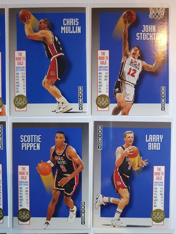 1992 Skybox Olympic Team The Road to Gold COMPLETE SET w/ Jordan + Magic