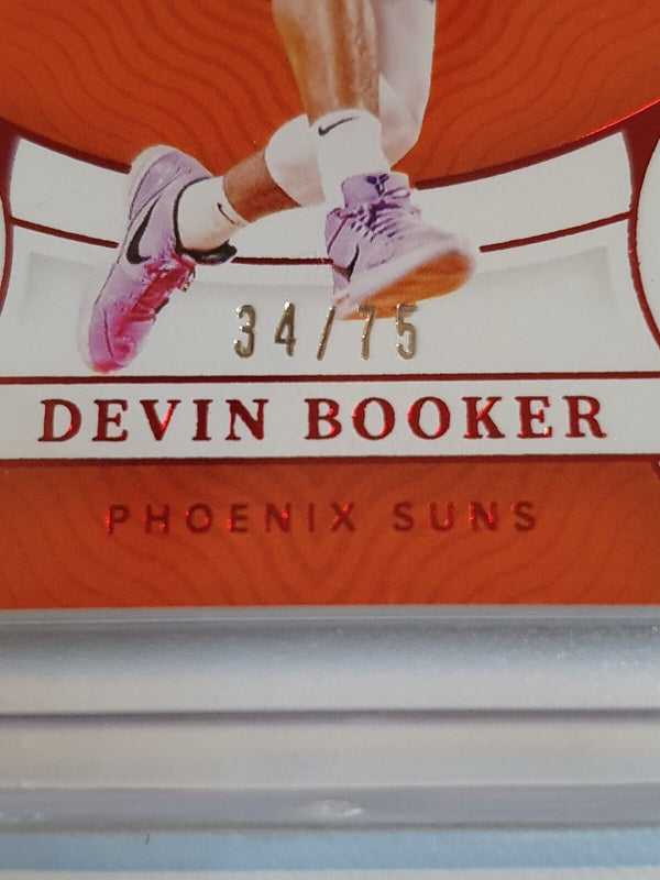 2021 Panini National Treasures Devin Booker #94 RED /75 Foil Edition - Rare