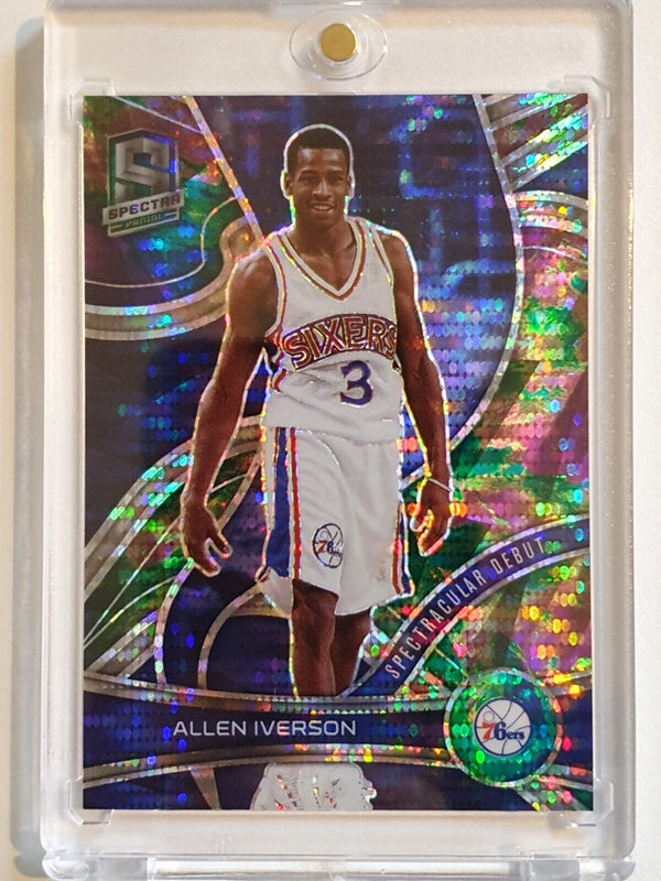 2021 Panini Spectra Allen Iverson #168 CELESTIAL /99 Prizm - Ready to Grade