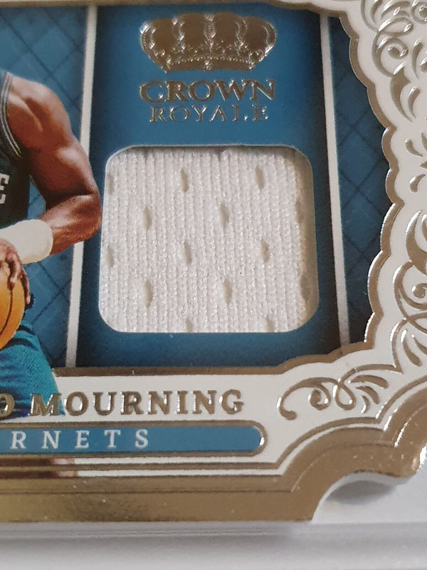 2021 Panini Crown Royale Alonzo Mourning #PATCH Game Worn Jersey - Rare