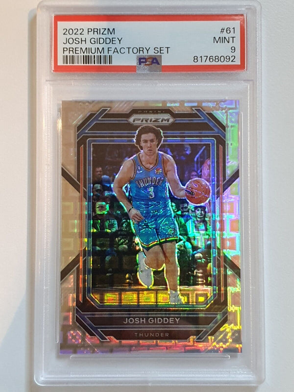 2022 Prizm Josh Giddey #61 PREMIUM FACTORY SET /150 Holo - PSA 9 (POP 2)