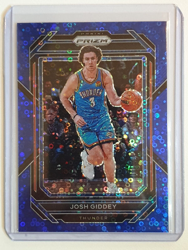 2022 Panini Prizm Josh Giddey #61 BLUE FAST BREAK /150 Holo - Ready to Grade