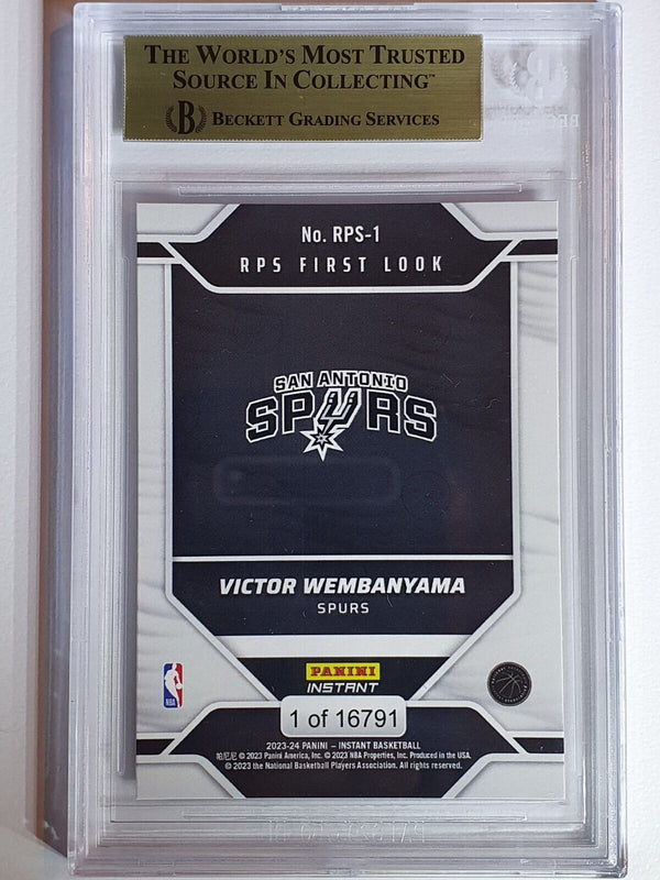 2023 Panini Instant Victor Wembanyama Rookie /16791 RC - BGS 9.5 (LOW POP)