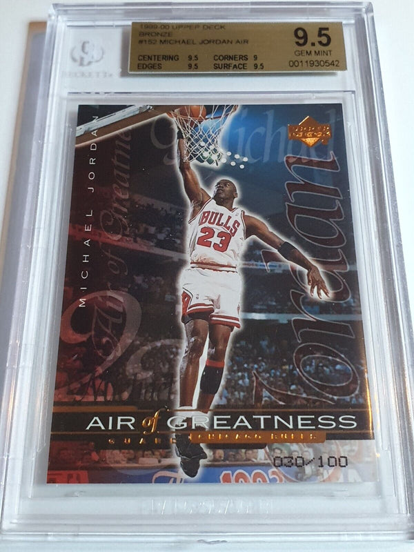 1999 Upper Deck Michael Jordan BRONZE /100 Air of Greatness - BGS 9.5 (POP 3)