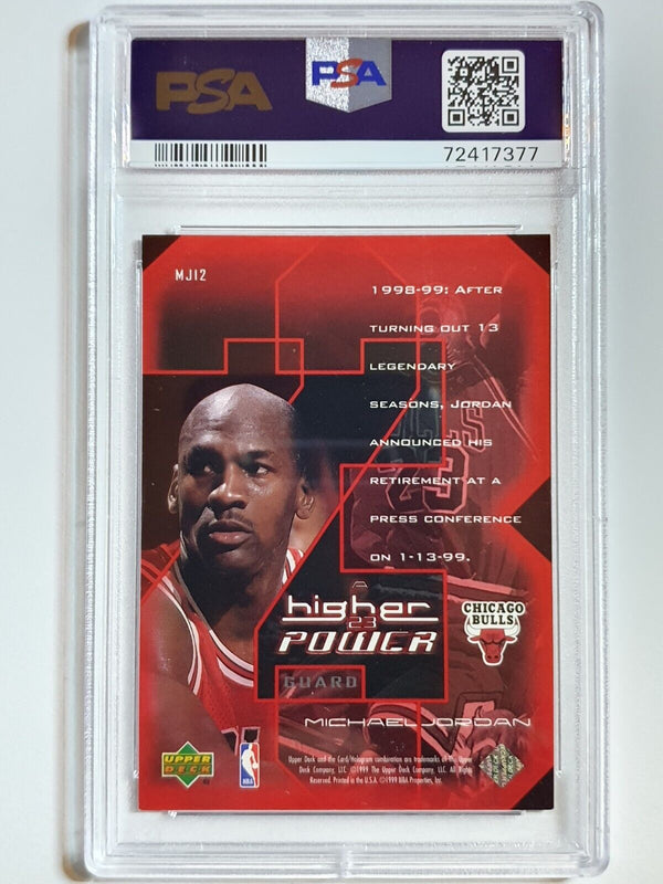 1999 Upper Deck Michael Jordan Higher Power #MJ12 HOLO - PSA 9 (POP 32)
