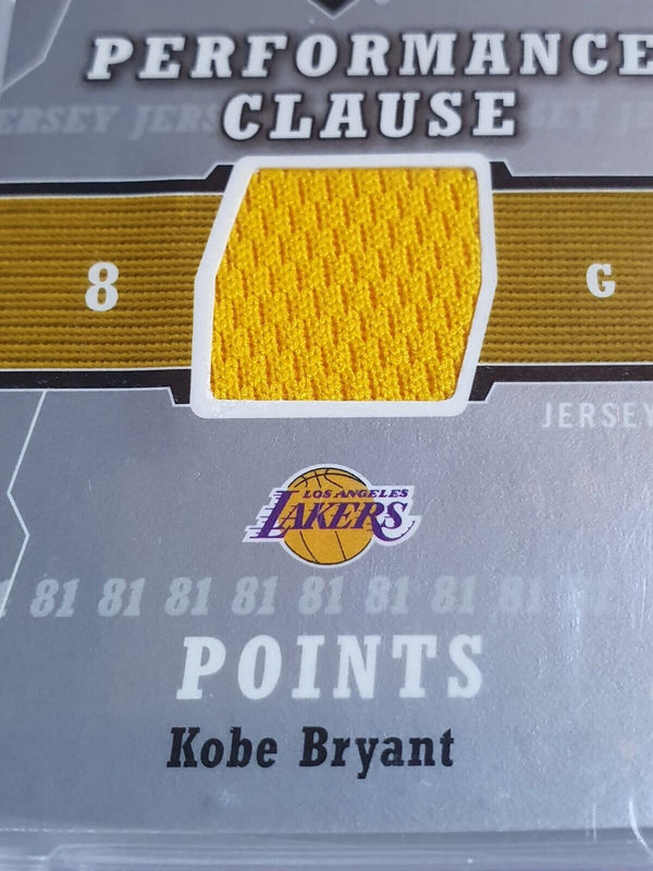 2005 Upper Deck Kobe Bryant #PATCH /250 Game Worn Jersey - PSA 9 (POP 2)