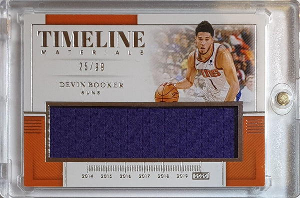 2019 Panini National Treasures Devin Booker #PATCH /99 Game Worn Jumbo Jersey