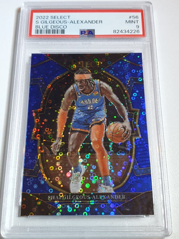 2022 Select Shai Gilgeous-Alexander #56 BLUE DISCO /25 Prizm - PSA 9 (POP 1)