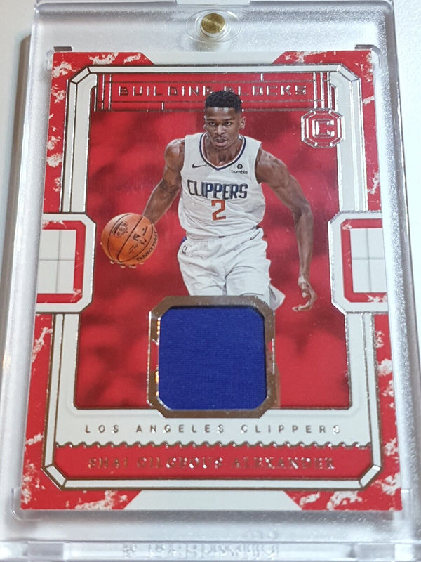 2018 Cornerstones Shai Gilgeous-Alexander Rookie #PATCH Worn Jersey - Rare