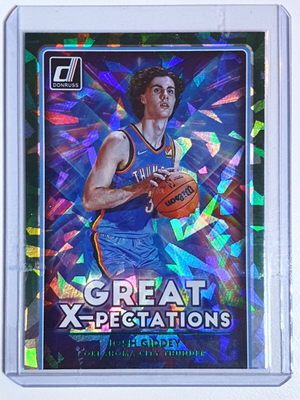 2021 Panini Donruss Josh Giddey Rookie #19 GREEN ICE Great Xpectations - Rare