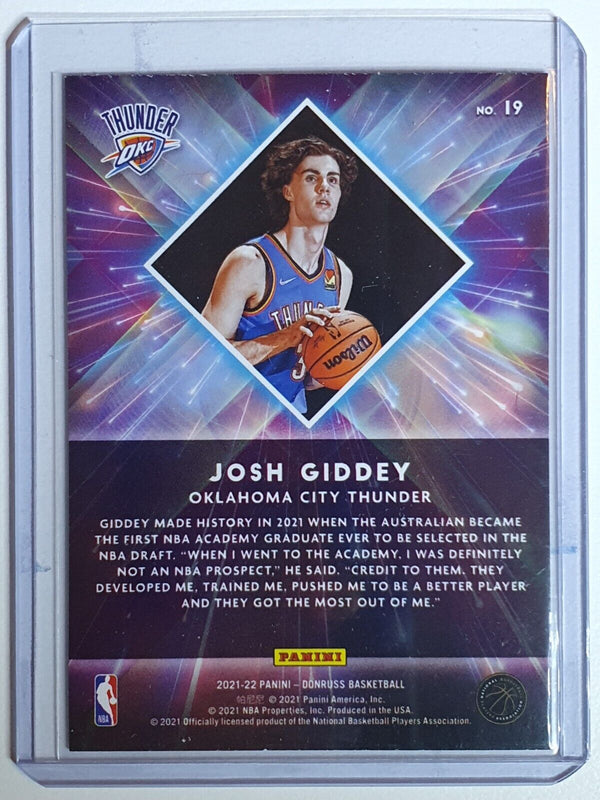2021 Panini Donruss Josh Giddey Rookie #19 GREEN ICE Great Xpectations - Rare