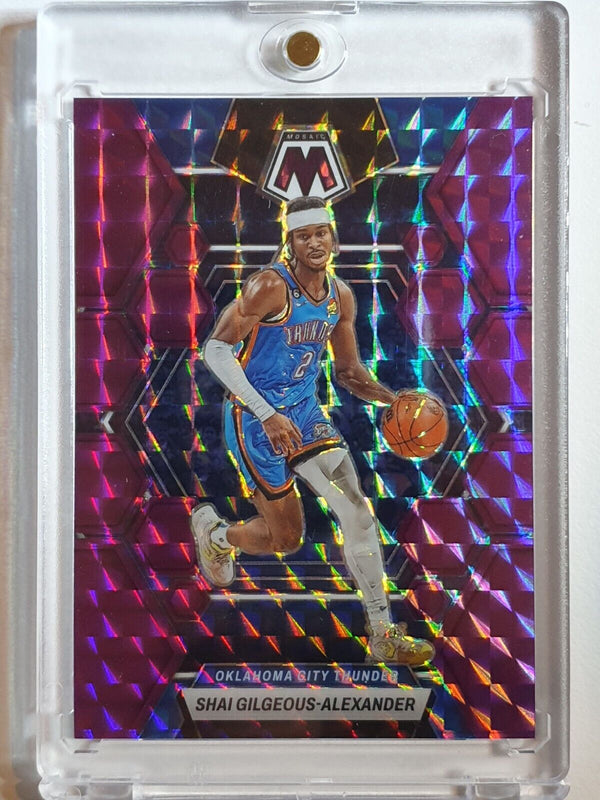 2022 Panini Mosaic Shai Gilgeous-Alexander #4 PURPLE MOSAIC /99 Prizm - Rare