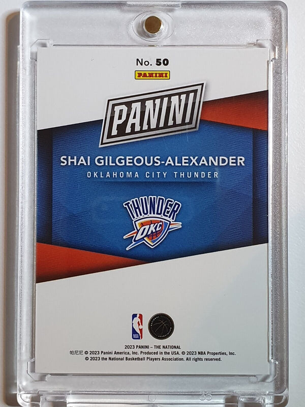 2023 Panini The National Shai Gilgeous-Alexander #50 RED /99 Holo - Rare