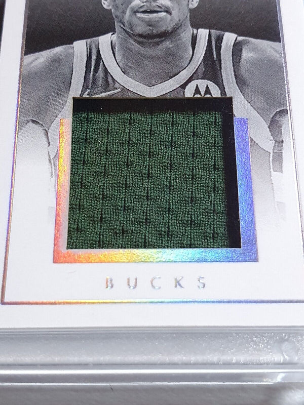 2022 Panini Noir Giannis Antetokounmpo #PATCH /99 Game Worn Jersey - Rare