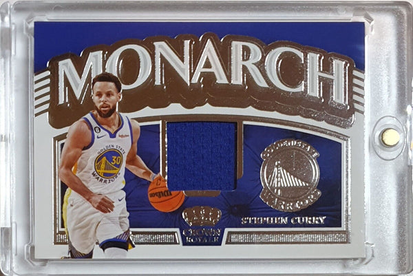 2022 Panini Crown Royale Stephen Curry #PATCH Game Worn Jersey - Rare