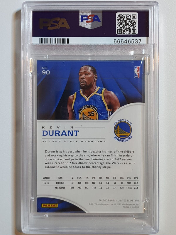 2016 Panini Limited Kevin Durant #90 GOLD SPOTLIGHT /25 - PSA 9 (POP 1)