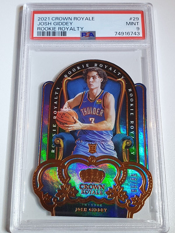 2021 Crown Royale Josh Giddey #29 BRONZE /99 HOLO Rookie Royalty - PSA 9 (POP 8)