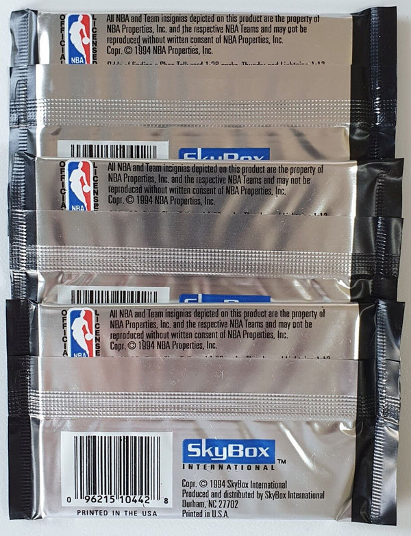 Lot of 3 x Packs of 1993-94 Skybox Premium Basketball Series 2 - Factory Sealed