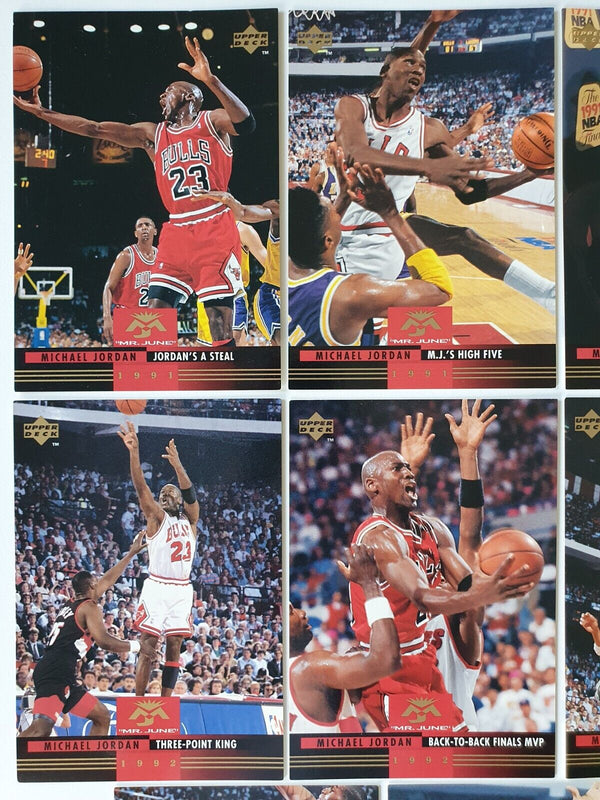 1993 Upper Deck Michael Jordan Mr. June CARD SET (Complete 10 Cards) - Rare