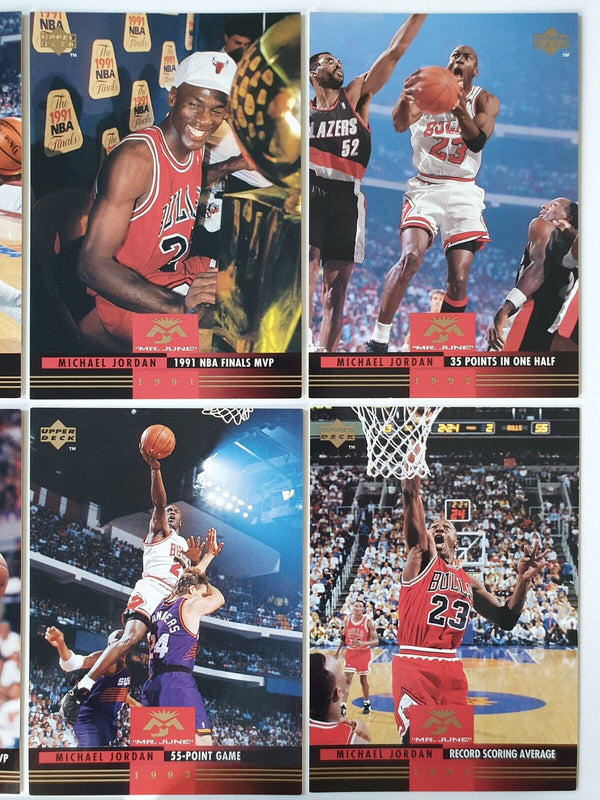 1993 Upper Deck Michael Jordan Mr. June CARD SET (Complete 10 Cards) - Rare