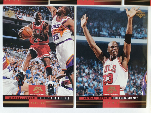 1993 Upper Deck Michael Jordan Mr. June CARD SET (Complete 10 Cards) - Rare