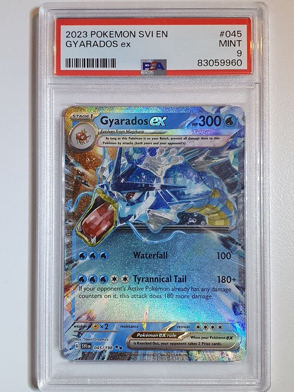 2023 Pokemon Gyarados EX 045/198 Full Art Scarlet & Violet (SVI) - PSA 9