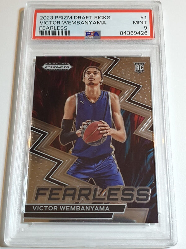 2023 Panini Prizm DPs Victor Wembanyama Rookie #1 Fearless RC - PSA 9 (Low POP)