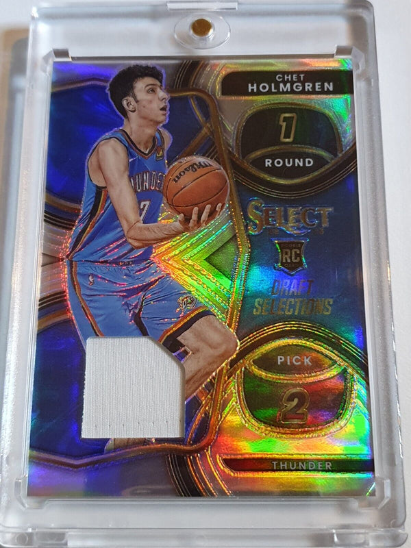 2022 Select Chet Holmgren Rookie #PATCH SILVER Holo Draft Selections RC - Rare