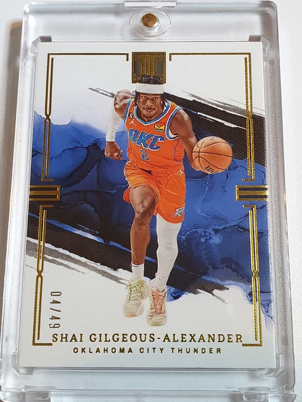 2022 Panini Impeccable Shai Gilgeous-Alexander #22 GOLD /49 Foil - Rare