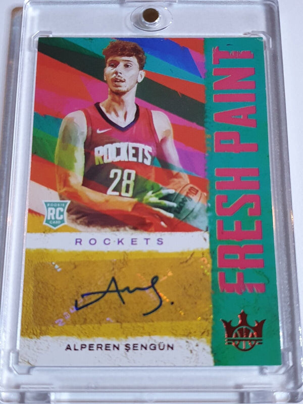 2021 Panini Court Kings Alperen Sengun AUTO RUBY /99 Fresh Paint - Rare