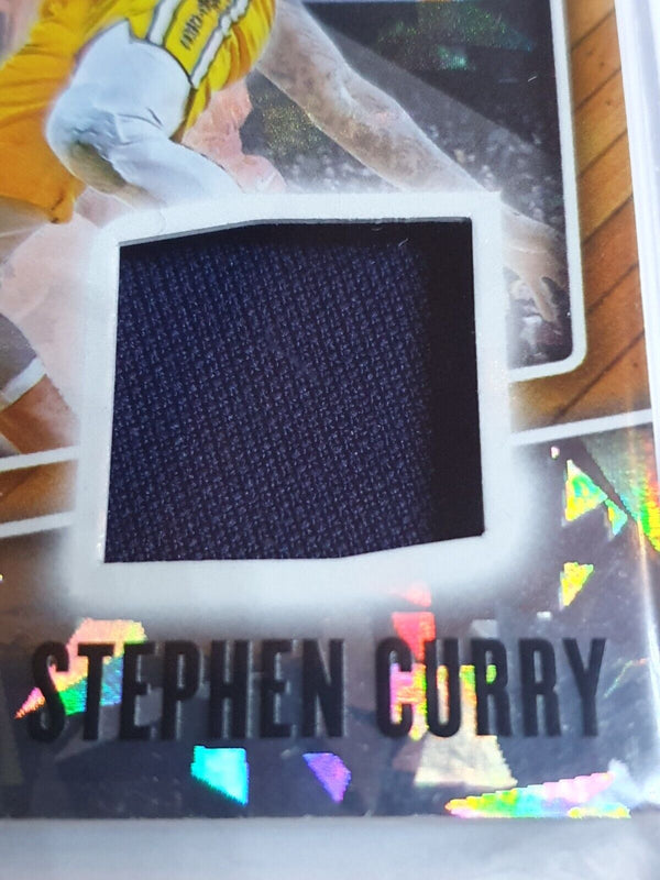 2019 Panini Stephen Curry #PATCH CRACKED ICE /25 Game Worn Jersey - Rare