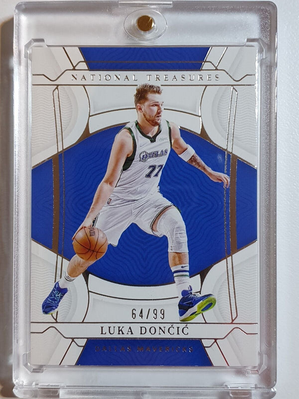 2021 Panini National Treasures Luka Doncic #67 SILVER /99 Foil Edition - Rare