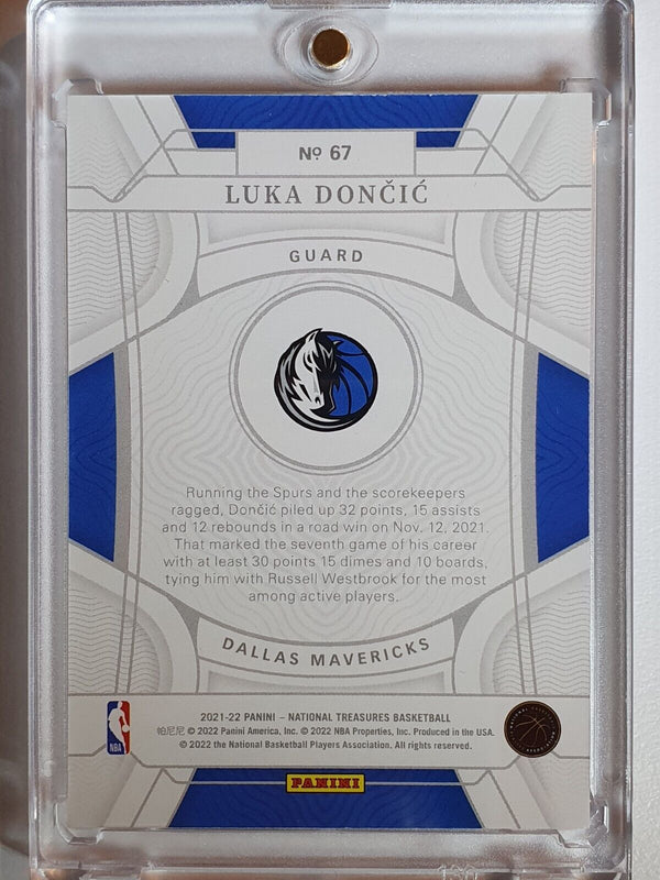 2021 Panini National Treasures Luka Doncic #67 SILVER /99 Foil Edition - Rare